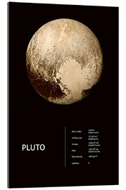 Acrylglasbild Pluto (englisch)