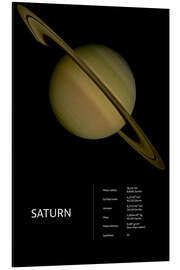 Aluminium print Saturn