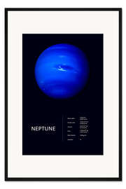 Gerahmter Kunstdruck Neptun (englisch)