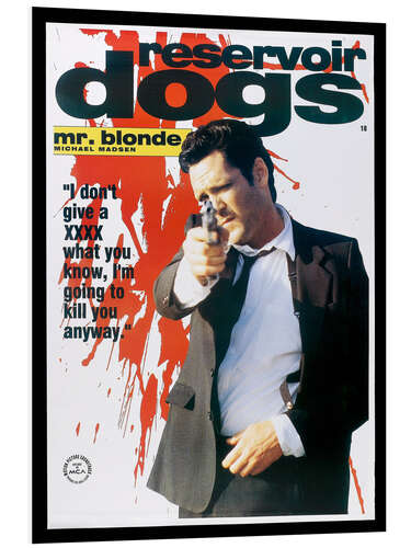 Foam board print Reservoir Dogs (English)