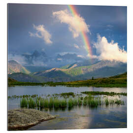 Gallery print Rainbow in the Alps