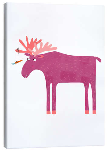 Canvas print Daft Moose