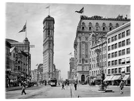 Obraz na szkle akrylowym  Historisches New York - Times Square, 1908 - Christian Müringer
