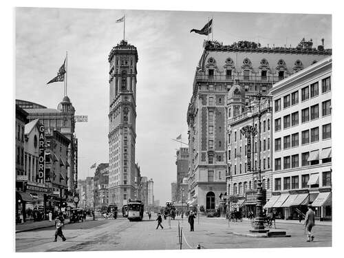 PVC-tavla Historisches New York - Times Square, 1908