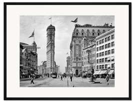 Gerahmter Kunstdruck Historisches New York - Times Square, 1908