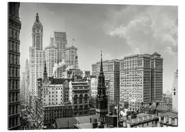 Gallery print Historic New York - Broadway and St. Paul&#039;s Chapel, 1910