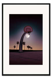 Gerahmter Kunstdruck Mondkorb