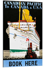 Magnettafel Canadian Pacific, nach Kanada und USA (englisch)