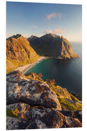 Foam board print Pinnacles above the sea, Norway