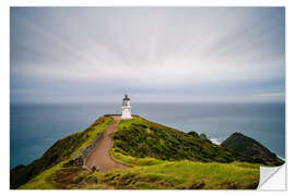 Selvklæbende plakat Lighthouse in Cape Reinga, New Zealand