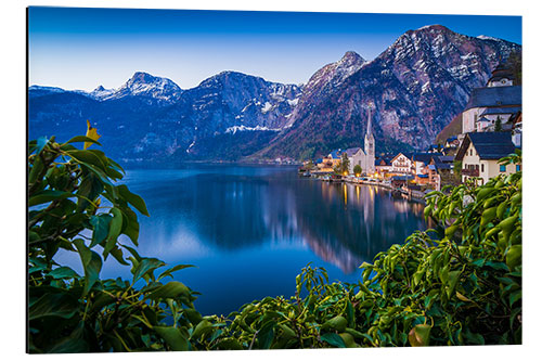 Tableau en aluminium Hallstatt, Alpes autrichiennes