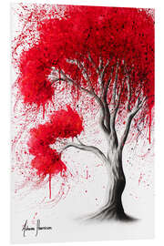 Tableau en PVC Arbre d'automne rouge écarlate