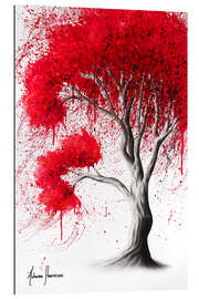 Tableau en plexi-alu Arbre d&#039;automne rouge écarlate