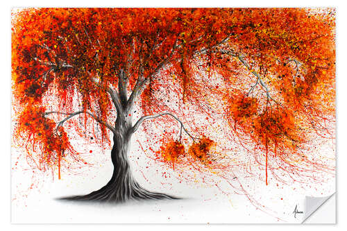 Sisustustarra Crisp Amber Tree