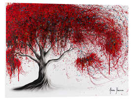 Foam board print Scarlet Picnic Tree