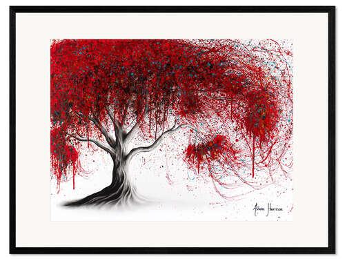 Stampa artistica con cornice Scarlet Picnic Tree