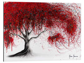 Magnettafel Scharlachroter Picknick-Baum