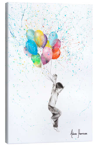 Canvas print The Joy of Balloon Boy