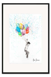 Gerahmter Kunstdruck Die Freude des Ballonjungen