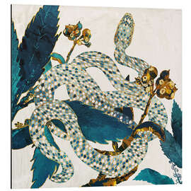 Magnettafel Garten mit Schlange