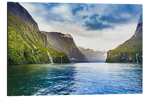 Cuadro de aluminio Un paisaje impresionante en los Milford Sounds