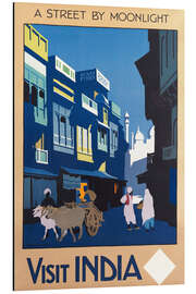 Magnettafel Besuche Indien (englisch)