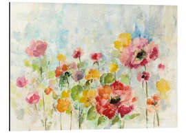 Magnettafel Blumen im Sommerregen