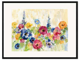 Framed art print Sunshine wildflowers