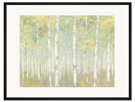 Gerahmter Kunstdruck Birken in Sylvan
