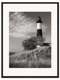 Gerahmter Kunstdruck Big Sable Point Leuchtturm II