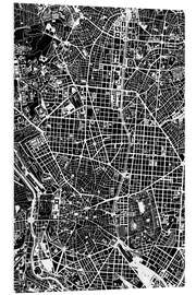 PVC print City map of Madrid