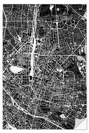 Naklejka na ścianę City map of Munich