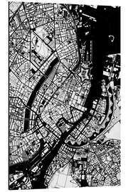 Magnettafel Stadtplan von Kopenhagen