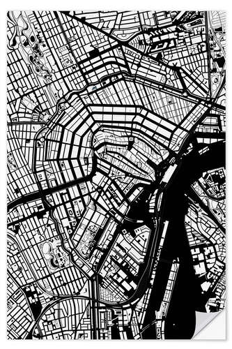 Sisustustarra Map of Amsterdam