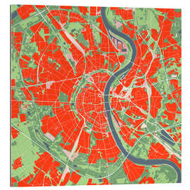 Gallery print City Map of Cologne, Colourful