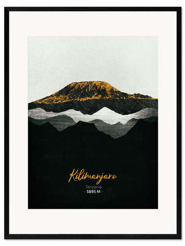 Stampa artistica con cornice Kilimangiaro