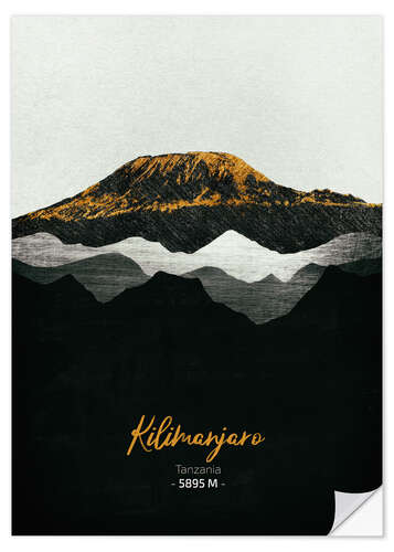 Sticker mural Kilimandjaro (anglais)