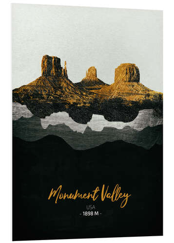 Foam board print Monument Valley