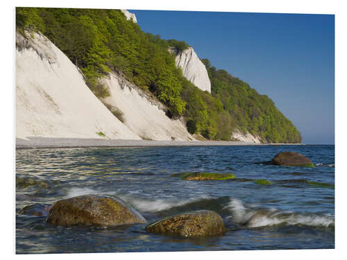 Print på skumplade Kaiserstuhl on Rügen with Baltic Sea