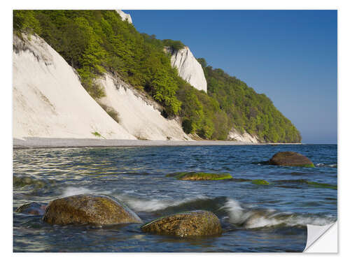 Selvklebende plakat Kaiserstuhl on Rügen with Baltic Sea