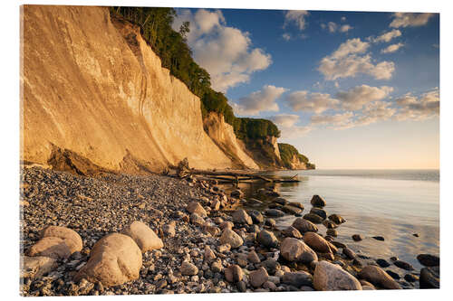 Acrylic print Sunrise in the Jasmund National Park on Rügen