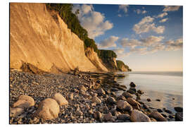 Aluminium print Sunrise in the Jasmund National Park on Rügen