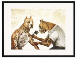 Gerahmter Kunstdruck Der Tätowierer