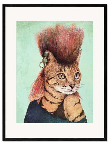 Impressão artística com moldura Caty