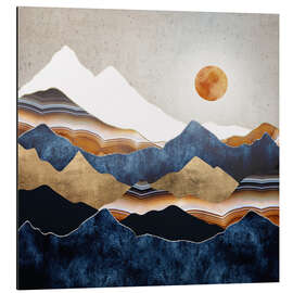 Magnettafel Bernsteinfarbene Landschaft