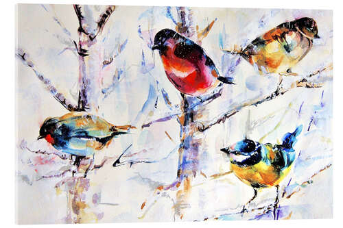 Obraz na szkle akrylowym Birds on branches