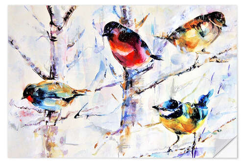 Sisustustarra Birds on branches