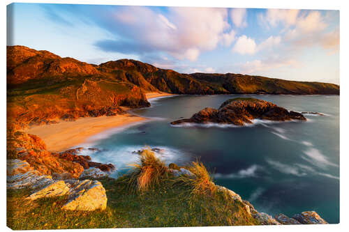 Canvas print Ireland's coast in the golden light