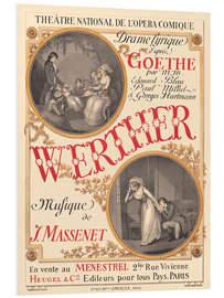 Foam board print The sufferings of young Werther (French)