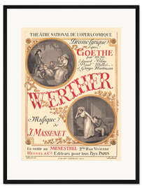 Gerahmter Kunstdruck Die Leiden des jungen Werthers (französisch)
